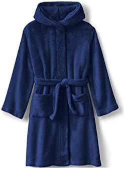 Lands' End K Unisex Solid Robe Deep Sea Navy Kids 20