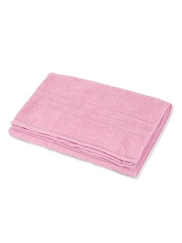 Image of Monte Carlo Essential 100% Cotton Bath Towel | 340 GSM Ultra Lightweight & Quick Dry | Soft Absorbent Large Towel 75x150 cm | Skin Friendly Daily Use Bathroom Towel for Men & Women (Soho) | Pink