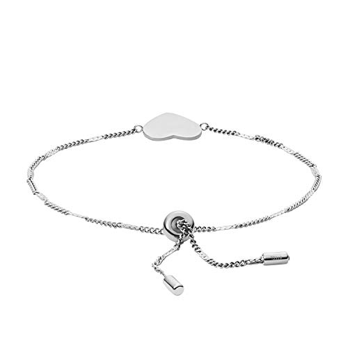 Fossil Women's Engravable Bracelet, Color: Silver (Model: Jf03329040) #TOP1