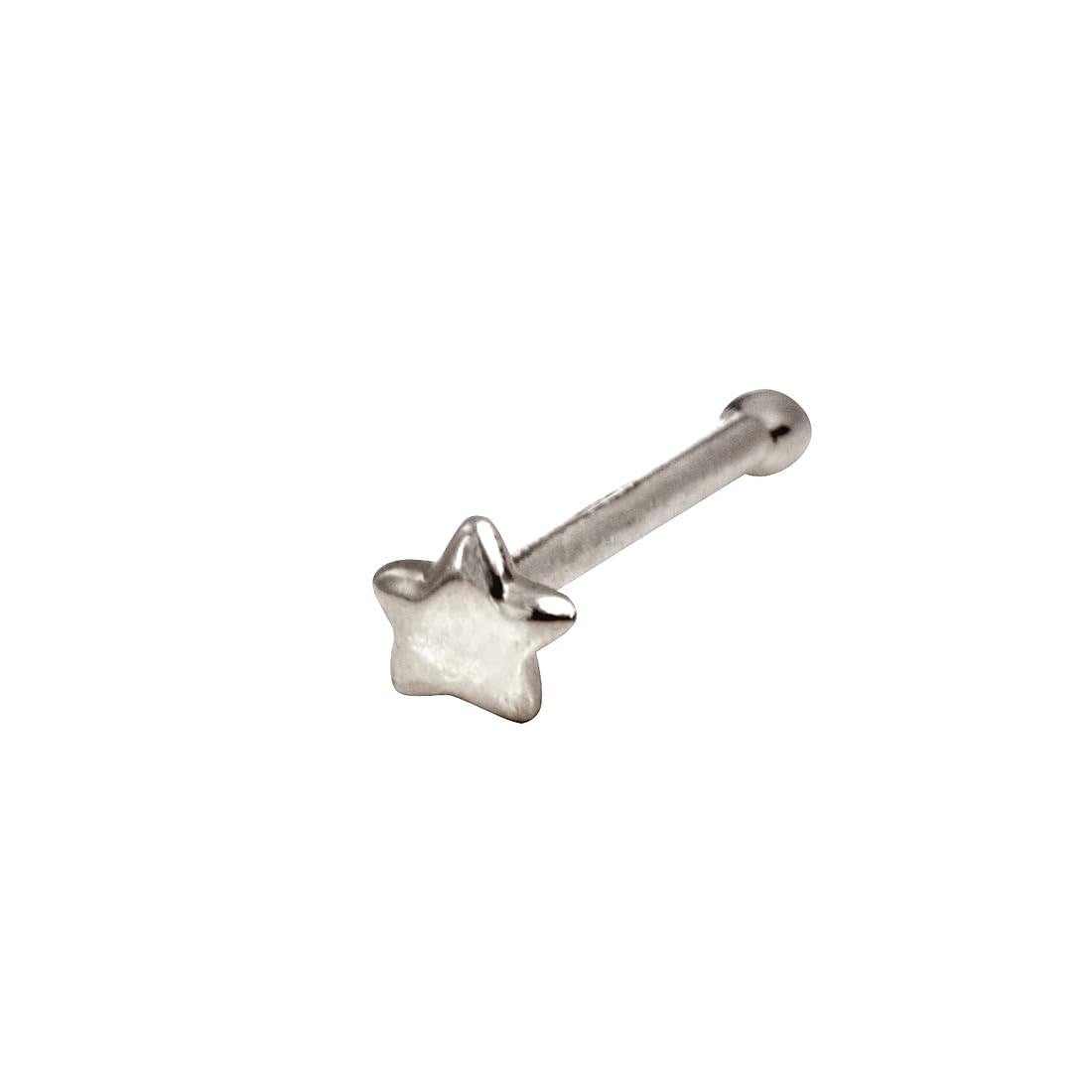 14 Karat Weißgold Stern Körperpiercing Schmuck Nasenstecker Schmuck für Frauen