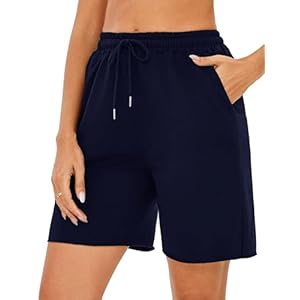 Marvmys Women’s Running Shorts Casual Lounge Bottoms High Waist Summer Athletic Sweat Jogging Sport Workout Ladies Soft Cycling Short with Pockets