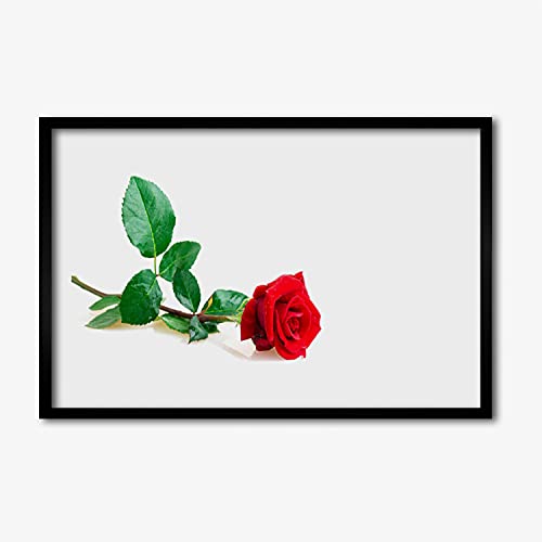 Cadre de salon rose flower nature pour une décoration murale de chambre apaisante 60x40