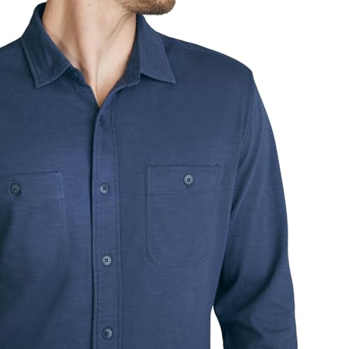 Faherty Men's Knit Seasons Shirt Double Pocket2