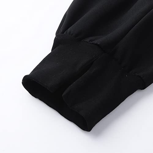 Fulidngzg Pantaloni lunghi da donna in lino, a