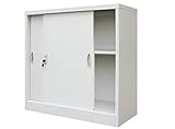 【Puerta con bloqueo】: Las puertas correderas con bloqueo permiten retirar o volver a colocar sus archivos muy fácilmente. Y también viene con las llaves para proporcionar una mejor protección para tus archivos.