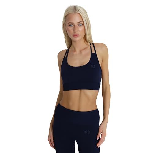 Brassière de sport Carlheim Rikke Active Wear pour femme avec empiècement côtelé