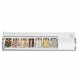 Hetoy Sushi Display Case Refrigerator with LED Light, 2.5 Cu.ft 7-Pan