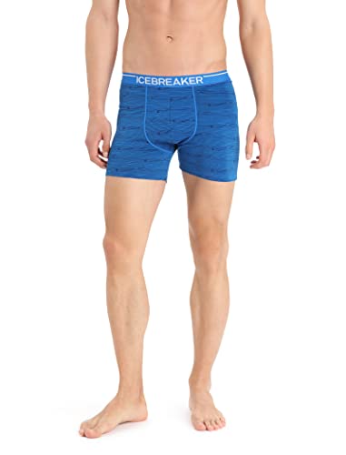 Icebreaker Merino Anatomica Men’s Boxer Briefs, Wool Base Layer for
