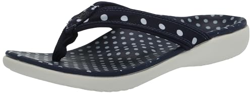 Spenco Yumi Nuevo Dot Tongues Femme : sandales ergonomiques à pois pour l'été