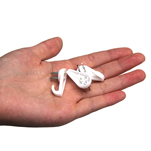 Image of Nails for Hanging Pictures,Picture Hooks Hardwall Hanger for Hardware, Fasteners & Hooks Wall Mount Non-Mark Hook Picture Photo Frame Hangers(30pcs,30*15mm)