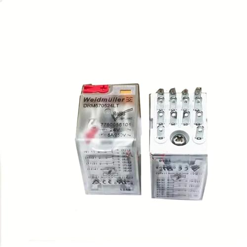 Relais DRM570524LT 24V DC à indicateur LED et 14 broches pour commutation de puissance