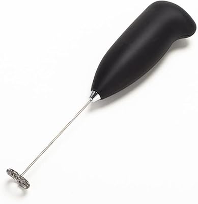 TOKIMMASH Powerful Milk Frother Handheld Foam Maker for Made Instant Coffee - Matcha Lattes, and Dandy Blend Lattes Drink Mixer，Mini Foamier for Cappuccino, Frappe，Frothed oat Milk (Black)
