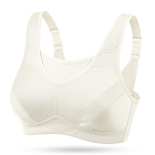 Image of Wingslove High Impact Sports Bras for Women Plus Size Non Padded Wirefree Workout Bra Bounce Control