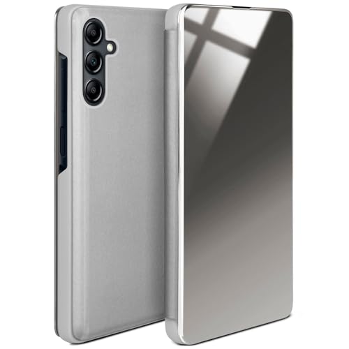 Coque Samsung A14 360 argent laqué piano protection élégante