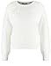 Produktbild Taifun Damen Flauschiger Pullover mit Pailletten-Detail Langarm, Ärmelbündchen, überschnittene Schultern unifarben Offwhite 36