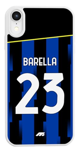 Creato in silicone morbido MYCASEFC Cover Calcio Nicolò Barella Inter Wiko View XL. Custodia da calcio per smartphone per appassionati di calcio, idea regalo, design di alta qualità.