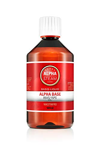 Alpha Cloud Base 85/15 500ml zum Mischen von E-Zigaretten Aromen 0mg/ml (ohne Nikotin)