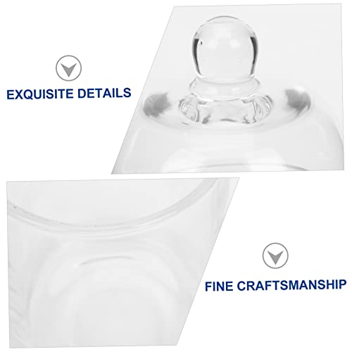 Cabilock Candle Cup Glass Candle Stand Glass Candle Holder Glass Tea Light Stand Desktop Tea Light Holder Desktop Candlestick Desk Candlestick Glass Tea Light Holder Tabletop Candle Stand