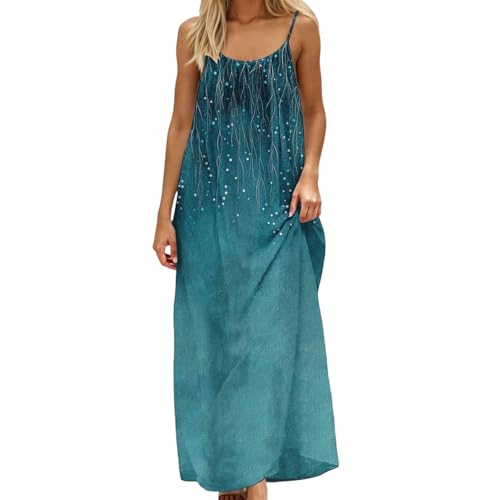 Image of HTHLVMD Backless Cami Dress Summer Dresses for Women 2026 Spaghetti Strap Dresses Womens Solid Color Backless Cami Dress