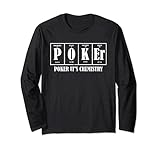 Lustige Texas Hold'em Poker Spieler Wissenschaft Langarmshirt