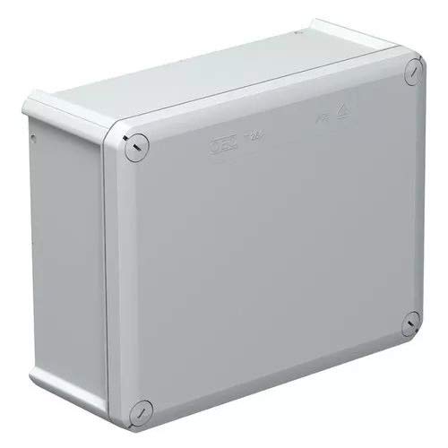 OBO Bettermann 2007287 Caja de Derivación T 250, Ciega, Polipropileno, reforzado con fibras de vidrio, Gris luminoso, 225mm x 173mm x 86mm interiores