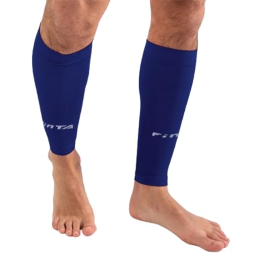 Meião Cortado sem Pé Canelito de Compressão Finta Original Cor:Azul;Tamanho:Único;Gênero:Unissex
