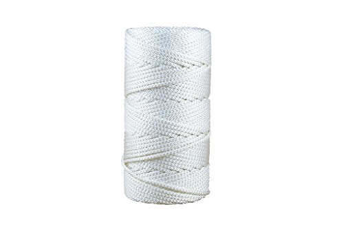 Corde de polyester haute resistance 6mm 200m blanc pour bricolage - 2