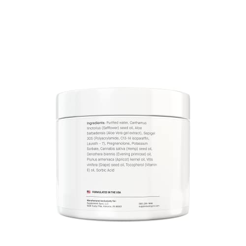 Supplement Spot Pregnenolone Cream For Women & Men – 90-Days Mood Balance Cream For A Healthy Mood – Fragrance & Paraben Free Natural Cream W/Aloe Vera Extract, Vitamin E & More (4 Oz) #TOP5