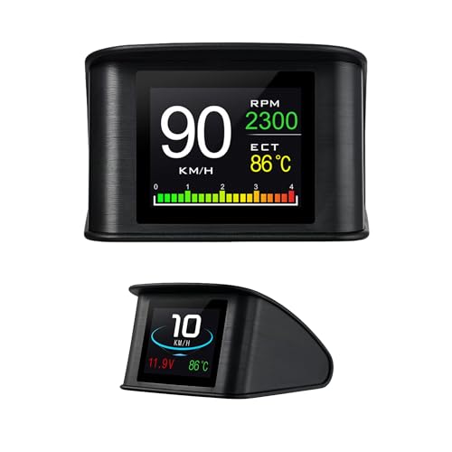 Computador de Bordo Digital P10 Display Hud OBD2 Automotivo Velocimetro