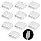 kiki fancy USB-C Schutzkappe 10er Pack, Staubschutzkappe USB-C Stecker Kunststoff Staubdichte Abdeckung des Datenkabels, Staubschutz des Ladekabels, Abdeckkappen für USB Typ-C (Transparent)