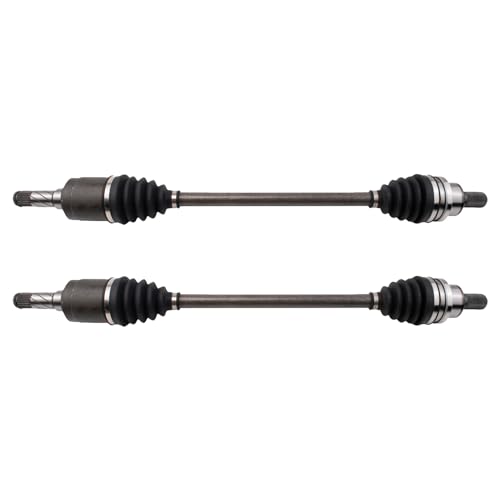Image of TRQ Rear Left and Right CV Axle Assembly Set 2 Piece Compatible with 10-12 Volvo XC60 AWD 11-12 XC70 AWD 08-10 XC70 12 S60 T6 11 S60 08-12 S80 T6 07-10 S80 V8