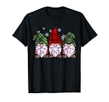 Photo Gallery tre gnomi camicia uomo donna buffalo plaid rosso natale maglietta Photo Gallery tre gnomi camicia uomo donna buffalo plaid rosso natale maglietta