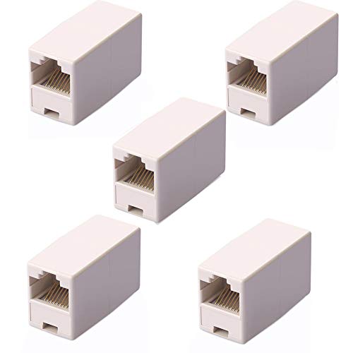 Sienoc Lot de 10 adaptateurs CAT5 8P8C RJ45 femelle/femelle Cover
