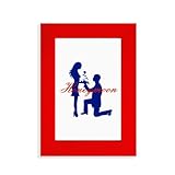 Quantité : 1 cadre Cadre photo avec roses de mariage Rouge