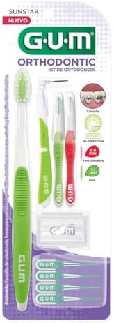 GUM - Kit de Cuidado Bucal para Ortodoncia con Cepillo Especializ...