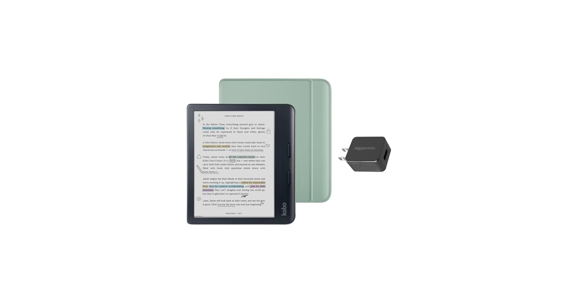 Amazon.com: Kobo Libra Colour Black eReader with Case Bundle