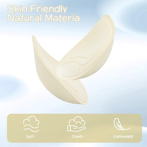 KOOAAICCHI Bra Pads Inserts 3 Pairs-Bra Pads Sewn Padded Removable Inserts for Women's Sports Bra or Swimsuit Insert2