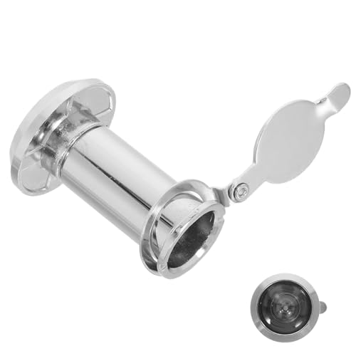 Veemoon Œil-de-bœuf De Porte Avec Cache Pour Intimité, Œil-de-bœuf Extérieur Pour Porte D'appartement, Hôtel, Adapté Aux Portes En Bois Et Métal