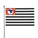 Bandeira Separatista De São Paulo Bandera De Temporada Con Ojales Bandera De Jardín Lavable Banderas 90X150Cm Para Fiesta Callejeras Vacaciones