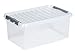Produktbild 3 x SUNWARE Q-Line Box - 45 Liter - 60 x 40 x 26cm - transparent/metallic