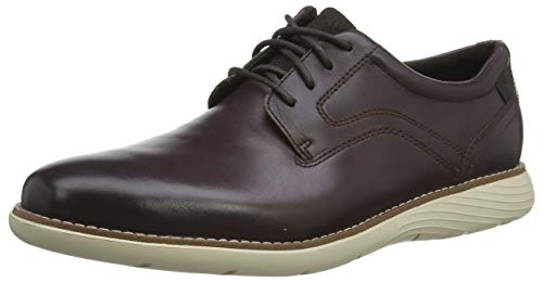 Rockport Garett Plain Toe, Zapatos de Cordones Oxford para Hombre, Marrón (Java Gradient 003), 44.5 EU