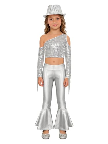 Ensemble danse jazz enfant fille résolvant le problème de costume complet pour le gala 5-6 ans