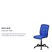 Flash Furniture Clayton Mid-Back Blue Quilted Vinyl Swivel Task Office Chair