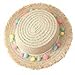 Produktbild WeiMay Strohhut, für Kinder, Mädchen, Bunt, mit breiter Krempe, für den Strand, kleine Größe, Kappe mit verstellbarem Band beige