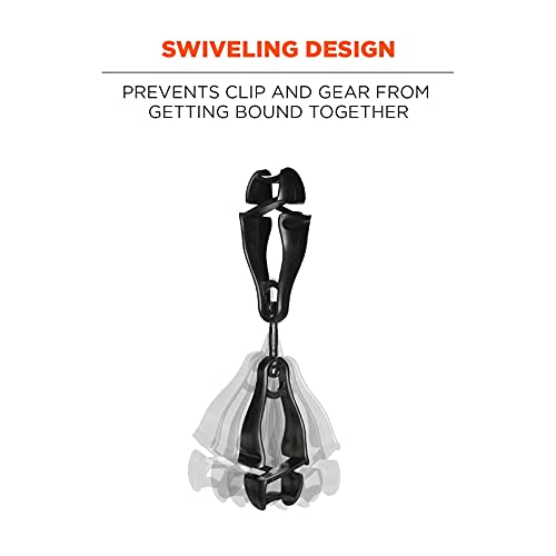 Image of Ergodyne Squids 3420 Swiveling Glove Clip Holder with Dual Clips