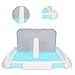 GLOGLOW Dog Toilet Pad, V Dog Toilet Dog Scheduled Urination Potty Tray Dog Potty Tray with 1 X Removable Post for Dog Toilet (Blue)