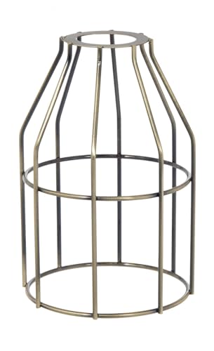 B&P Lamp® Slip On Bulb Cage, Antique Brass Finish