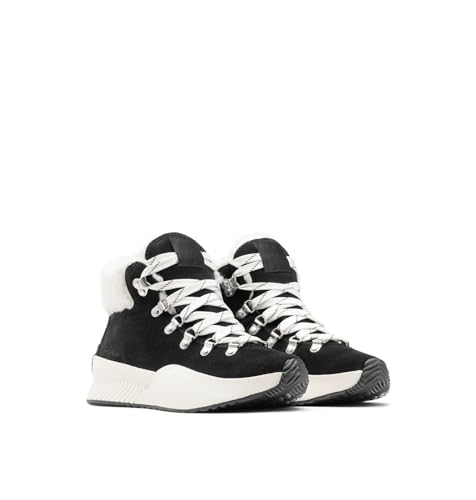 Sorel Women's Out N About LLL Conquest Waterproof - Black, Sea Salt - 7.5