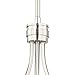 Deco Brushed Nickel Mini Pendant Light 12 1/2