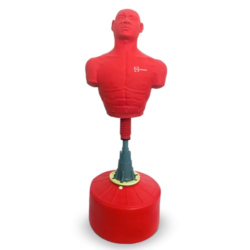 Maniquí de Boxeo - Grande Body Revolution | 175 cm Artes Marciales Entrenamiento Kick Boxing Interior Aire Libre Realista MMA Oponente Socio Punch Bob Maniquí Golpe dirigido Uso portátil en Gimnasio
